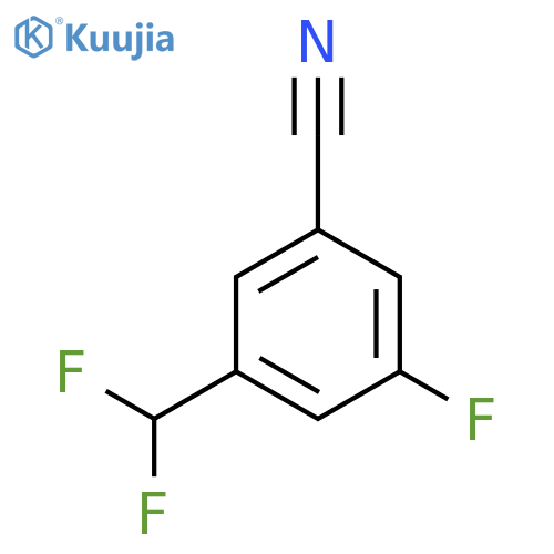 BENZONITRILE, 3-(DIFLUOROMETHYL)-5-FLUORO- structure