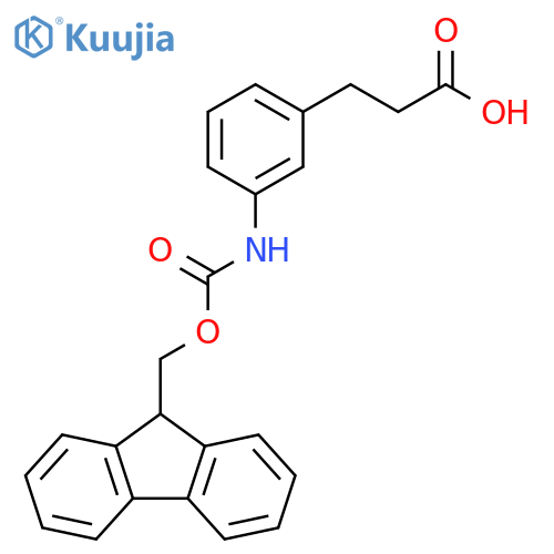3-3-({(9H-fluoren-9-yl)methoxycarbonyl}amino)phenylpropanoic acid structure