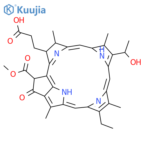 3-Desvinyl-3-(α-hydroxyethyl)phaeophorbide a structure