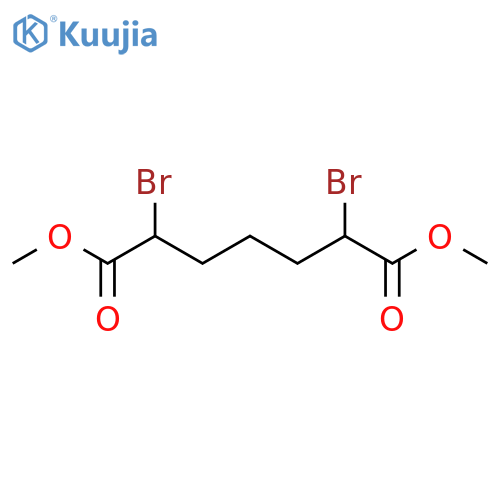 Heptanedioic acid,2,6-dibromo-, 1,7-dimethyl ester structure