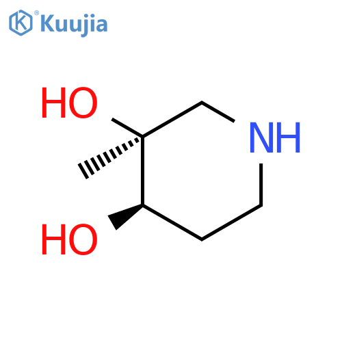 3,4-PIPERIDINEDIOL, 3-METHYL-, (3S,4R)- structure
