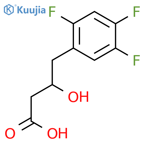 (3S)-3-hydroxy-4-(2,4,5-trifluorophenyl)butanoic acid structure