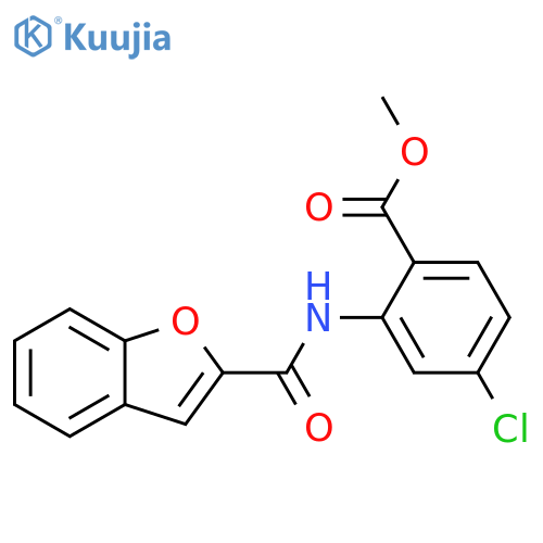 methyl 2-(1-benzofuran-2-amido)-4-chlorobenzoate structure