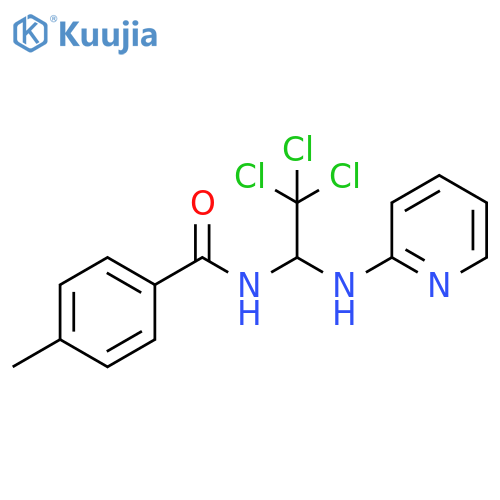 4-methyl-N-{2,2,2-trichloro-1-(pyridin-2-yl)aminoethyl}benzamide structure