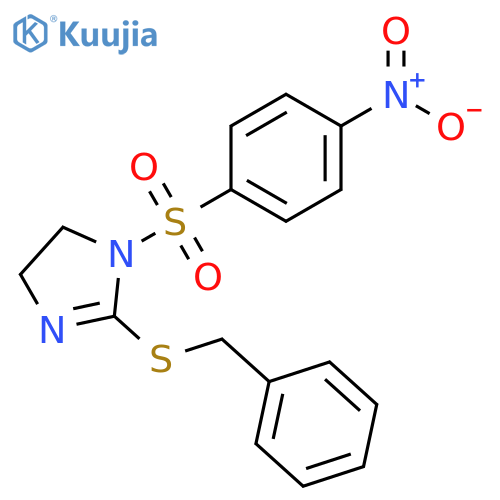 2-(benzylsulfanyl)-1-(4-nitrobenzenesulfonyl)-4,5-dihydro-1H-imidazole structure