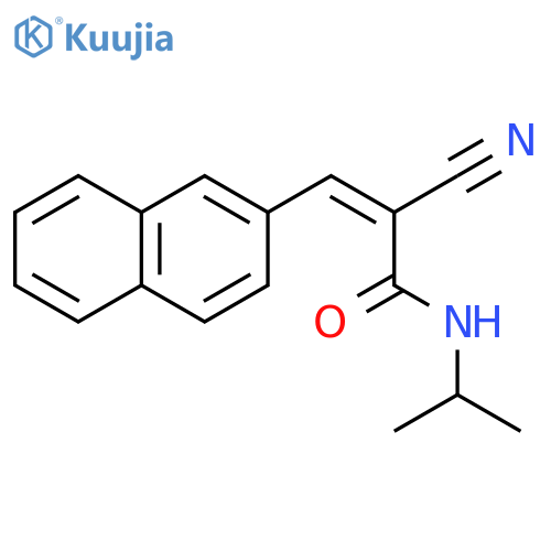 2-cyano-3-(naphthalen-2-yl)-N-(propan-2-yl)prop-2-enamide structure