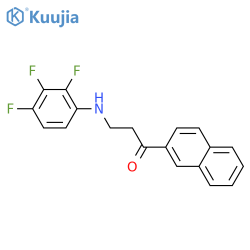 1-(2-NAPHTHYL)-3-(2,3,4-TRIFLUOROANILINO)-1-PROPANONE structure