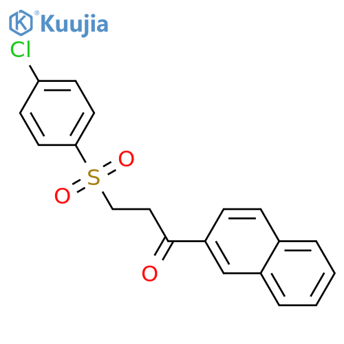 3-[(4-CHLOROPHENYL)SULFONYL]-1-(2-NAPHTHYL)-1-PROPANONE structure