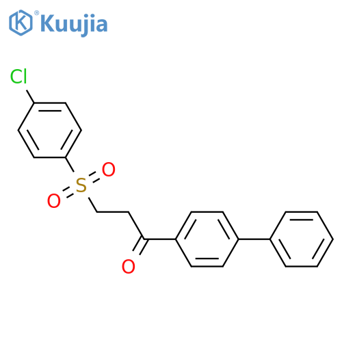 1-[1,1'-BIPHENYL]-4-YL-3-[(4-CHLOROPHENYL)SULFONYL]-1-PROPANONE structure