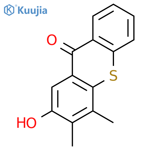 9H-Thioxanthen-9-one, 2-hydroxy-3,4-dimethyl- structure