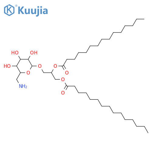 Glycerol 1,2-dialkanoates; Glycerol 1,2-dipentadecanoate, 3-O-(6-Amino-6-deoxy-β-D-glucopyranoside) structure