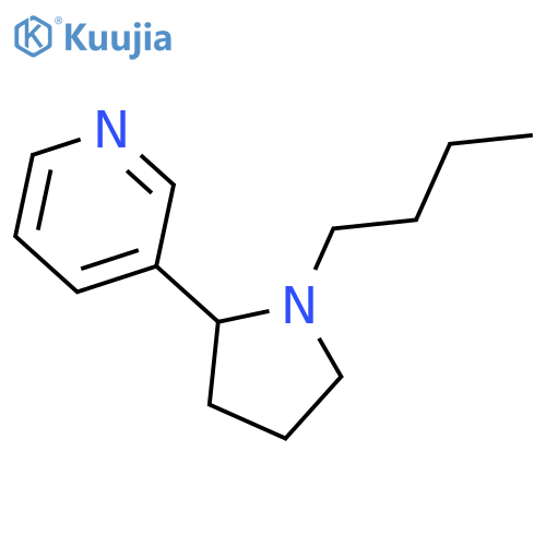 3-(1-butylpyrrolidin-2-yl)pyridine structure