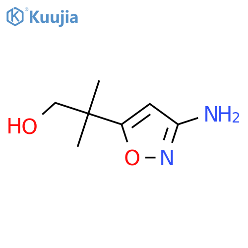 2-(3-amino-1,2-oxazol-5-yl)-2-methylpropan-1-ol structure