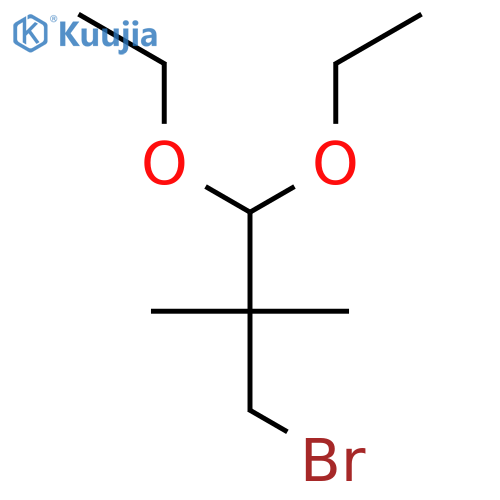 3-bromo-1,1-diethoxy-2,2-dimethylpropane structure