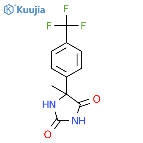 5-Methyl-5-4-(trifluoromethyl)phenylimidazolidine-2,4-dione structure