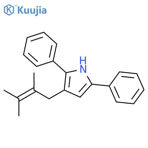 1H-Pyrrole, 3-(2,3-dimethyl-2-butenyl)-2,5-diphenyl- structure