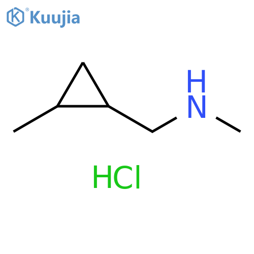 methyl[(2-methylcyclopropyl)methyl]amine hydrochloride structure