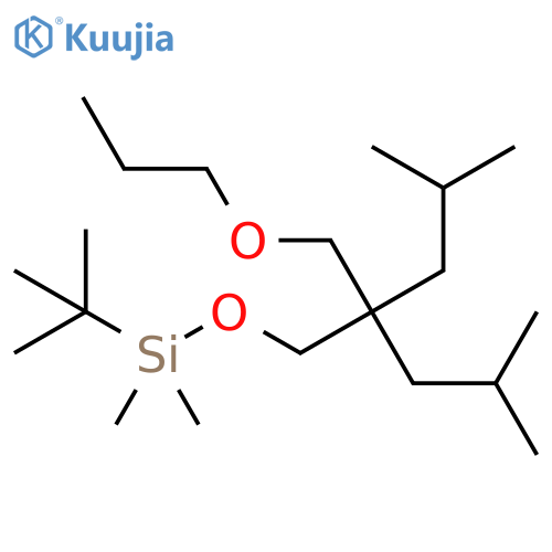 Silane,(1,1-dimethylethyl)dimethyl[[4-methyl-2-(2-methylpropyl)-2-(propoxymethyl)pentyl]oxy]- structure