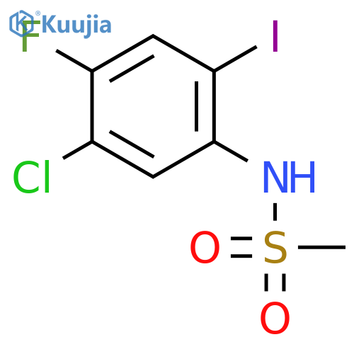 Methanesulfonamide, N-(5-chloro-4-fluoro-2-iodophenyl)- structure