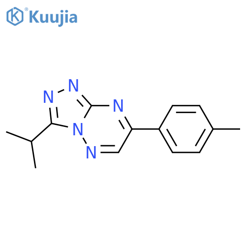 1,2,4-Triazolo[4,3-b][1,2,4]triazine,3-(1-methylethyl)-7-(4-methylphenyl)- structure