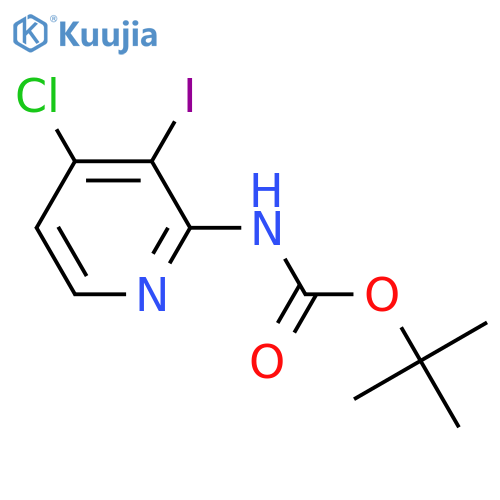 tert-butyl N-(4-chloro-3-iodopyridin-2-yl)carbamate structure