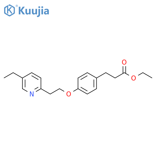 4-2-(5-Ethyl-2-pyridinyl)ethoxybenzenepropanoic Acid Ethyl Ester(Pioglitazone Impurity) structure