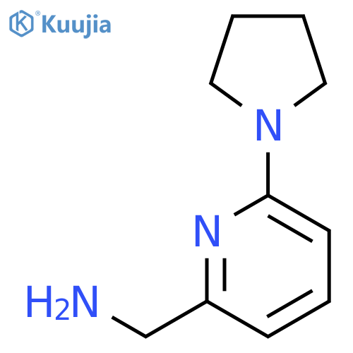 (6-Pyrrolidin-1-ylpyridin-2-yl)methylamine structure