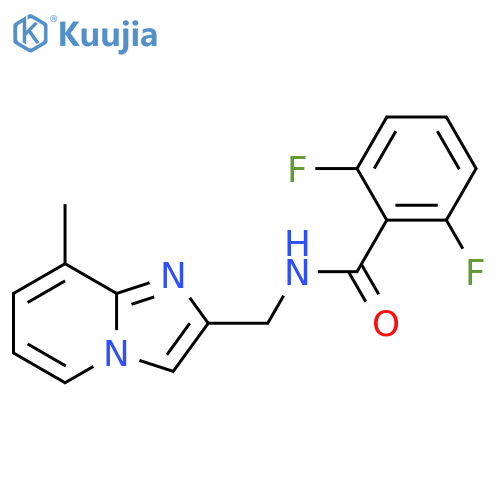 Benzamide, 2,6-difluoro-N-[(8-methylimidazo[1,2-a]pyridin-2-yl)methyl]- structure