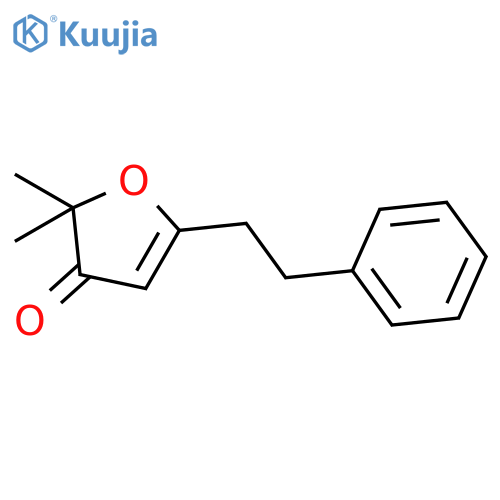 3(2H)-Furanone, 2,2-dimethyl-5-(2-phenylethyl)- structure