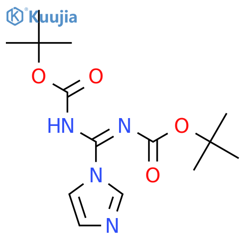Carbamic acid, [[[(1,1-dimethylethoxy)carbonyl]amino]-1H-imidazol-1-ylmethylene]-, 1,1-dimethylethyl ester (9CI) structure