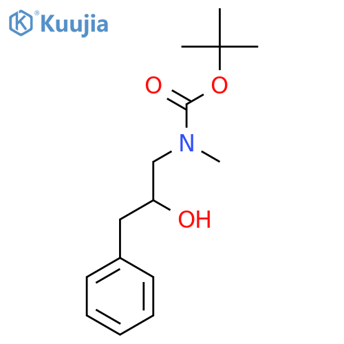1-[Methyl(tert-butoxycarbonyl)amino]-3-phenyl-2-propanol structure