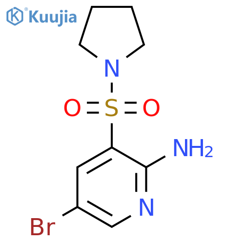 5-Bromo-3-(pyrrolidine-1-sulfonyl)pyridin-2-amine structure