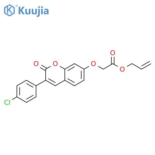 prop-2-en-1-yl 2-{3-(4-chlorophenyl)-2-oxo-2H-chromen-7-yloxy}acetate structure