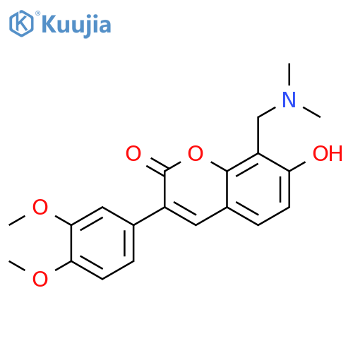 3-(3,4-dimethoxyphenyl)-8-(dimethylamino)methyl-7-hydroxy-2H-chromen-2-one structure