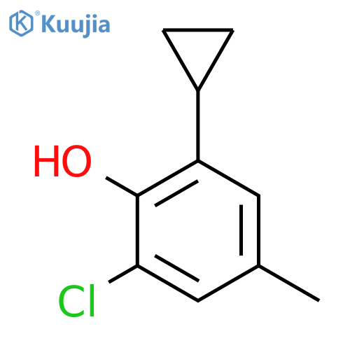 PHENOL, 2-CHLORO-6-CYCLOPROPYL-4-METHYL- structure