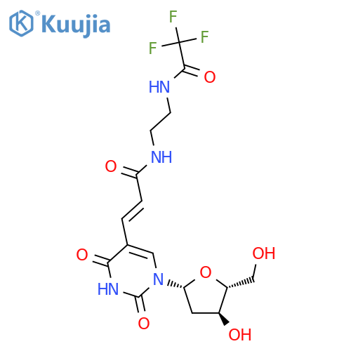 5-N(2-Trifluoroacetamido)ethyl)-3-(E)-acrylamido-2’-deoxyuridine structure