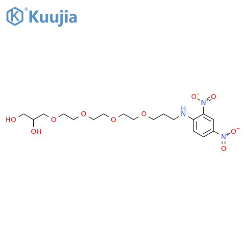 N-(15,16-DIHYDROXY-4,7,10,13-TETRAOXA-HEXADECYL)-2,4-DINITROANILINE structure