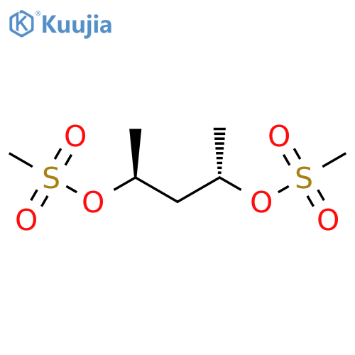 2,4-Pentanediol, dimethanesulfonate, (2S,4S)- structure