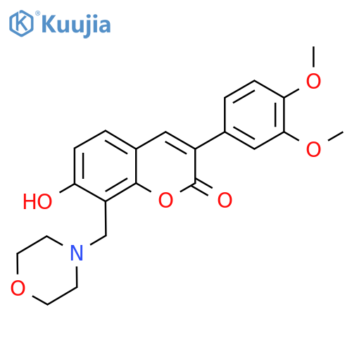 3-(3,4-dimethoxyphenyl)-7-hydroxy-8-(morpholin-4-yl)methyl-2H-chromen-2-one structure