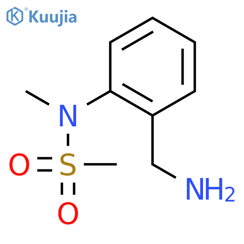 N-2-(aminomethyl)phenyl-N-methylmethanesulfonamide structure