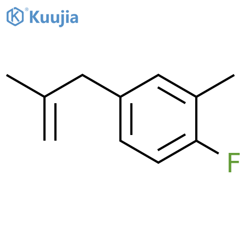 1-fluoro-2-methyl-4-(2-methylprop-2-enyl)benzene structure
