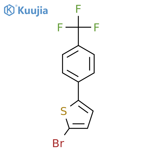 2-Bromo-5-(4-(trifluoromethyl)phenyl)thiophene structure