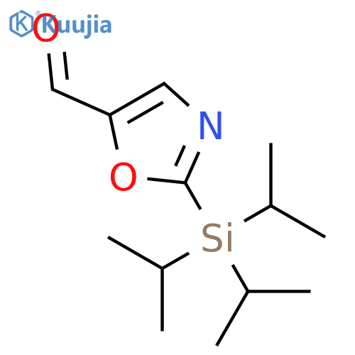 5-Oxazolecarboxaldehyde,2-[tris(1-methylethyl)silyl]- structure