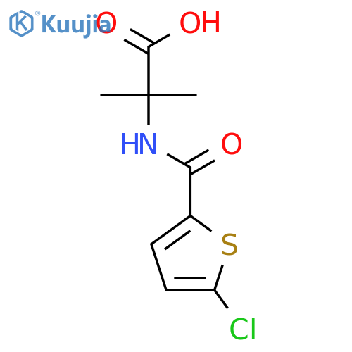 Alanine, N-[(5-chloro-2-thienyl)carbonyl]-2-methyl- structure