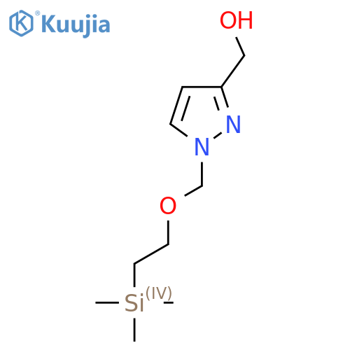(1-{[2-(Trimethylsilyl)ethoxy]methyl}-1H-pyrazol-3-yl)methanol structure