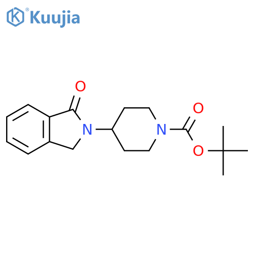 tert-butyl 4-(1-oxo-2,3-dihydro-1H-isoindol-2-yl)piperidine-1-carboxylate structure