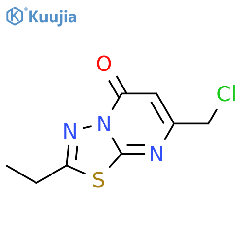 7-(Chloromethyl)-2-ethyl-5H-1,3,4thiadiazolo3,2-apyrimidin-5-one structure