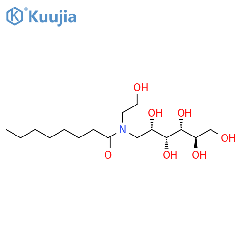 Octanoyl-N-hydroxyethylglucamide structure