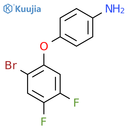 4-(2-Bromo-4,5-difluorophenoxy)aniline structure