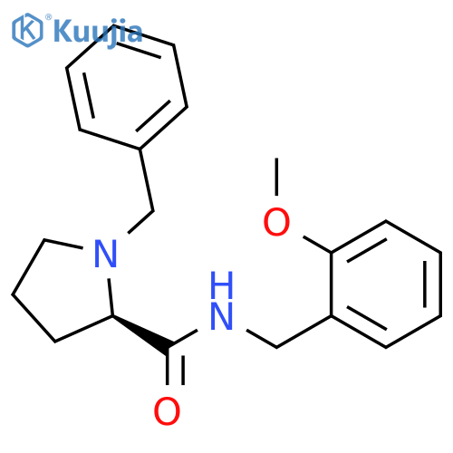 2-Pyrrolidinecarboxamide,N-[(2-methoxyphenyl)methyl]-1-(phenylmethyl)-, (2R)- structure